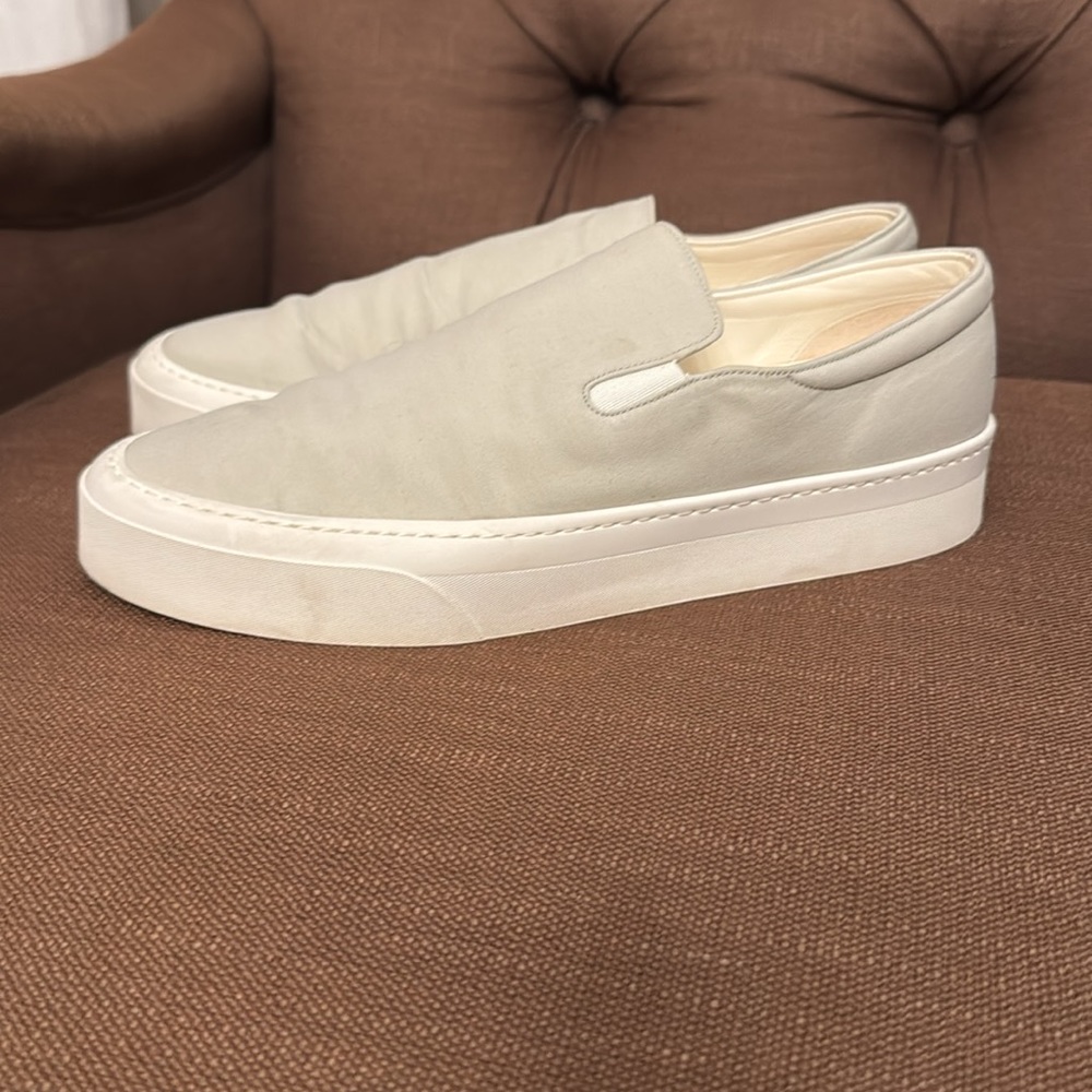 The Row Beige Slip-On Sneakers - Picture 3 of 10